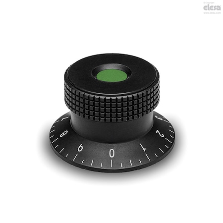 Elesa Flange with graduation and back housing, MBR.30 B-1/4+FGSP-C17 MBR+FGSP (inch sizes)